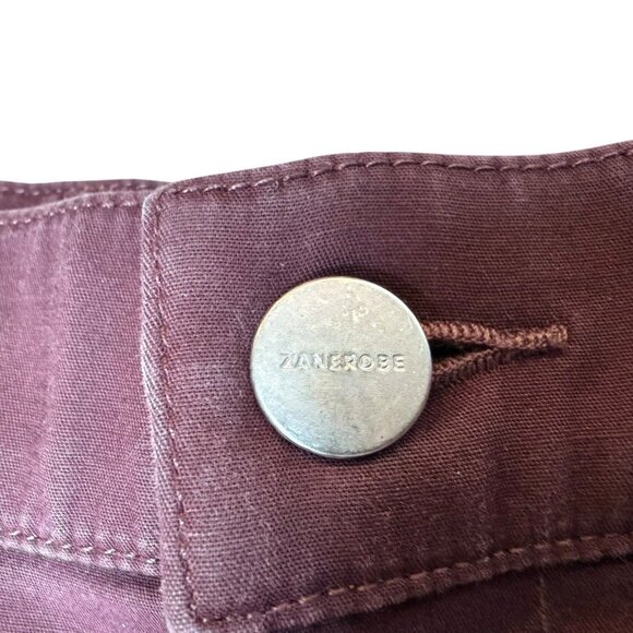 Zanerobe Pants Men 36 Sureshot Chino Orc Maroon High Rise Stretch - Picture 7 of 9